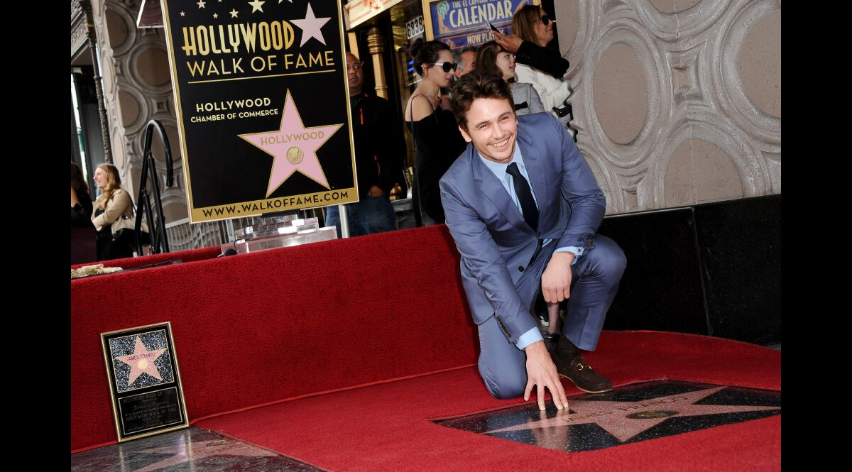 Photo James Franco savoure son étoile sur le Hollywood Walk of Fame à