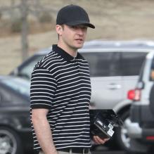 Exclusif - Justin Timberlake à la sortie du Mirimichi Golf Course après une partie de golf à Millington, le 14 avril 2013.