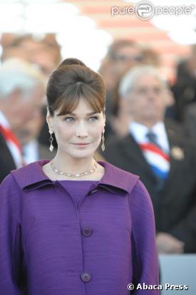 Carla Bruni et les femmes du gouvernement au défilé du 14 juillet