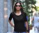 Elisabetta Gregoraci déambule dans les rues de Milan le 18 avril 2013