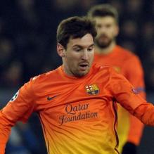 Lionel Messi à Paris le 2 avril 2013.