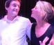 Michèle Laroque fait référence à son défi, un film dont le financement est participatif, pendant son spectacle avec Pierre Palmade