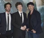 Romain Duris, Michel Gondry et Gad Elmaleh - Avant-première du film L'Écume des jours à l'UGC Normandie à Paris, le 19 avril 2013.