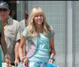 Miley Cyrus et Vanessa Williams sur le tournage d'Hannah Montana