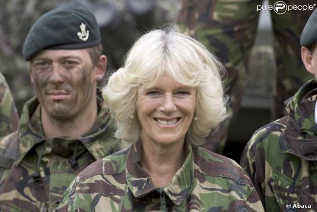 Camilla Parker Bowles, camouflée