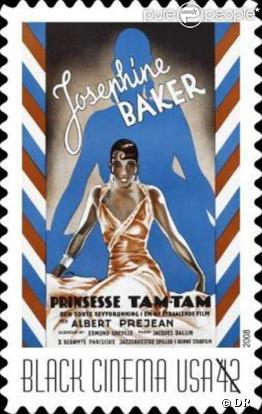 Le timbre à l'effigie de Joséphine Baker