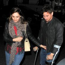 Kelly Brook et son compagnon Danny Cipriani ont assisté au concert de Beyoncé avant de se rendre au restaurant Novikov à Londres le 1er mai 2013