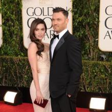 Megan Fox et Brian Austin Green lors des Golden Globes à Los Angeles le 13 janvier 2013