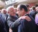 François Hollande et Pierre Bergé au Musée du Louvre à Paris le 9 avril 2013