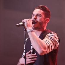 Exclusif - Baptiste Giabiconi lors de la cinquième édition du<em> Calais Live</em> au complexe Calypso à Calais, le 14 avril 2013.