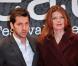 Frédéric Diefenthal et sa femme Gwendoline Hamon sur le tapis rouge du 5ème Festival International du Film Policier de Beaune le 5 avril 2013.