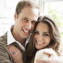 Portrait du prince William et de Kate Middleton par Mario Testino à l'occasion de leurs fiançailles en novembre 2010.