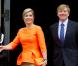  La reine Maxima et le roi Willem-Alexander des Pays-Bas remettaient le 16 mai 2013 les prix annuels du Fonds Orange, à Amsterdam. 