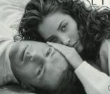 Christy Turlington et Lambert Wilson, visages du parfum Eternity de Calvin Klein. Photo par Bruce Weber. 1988.