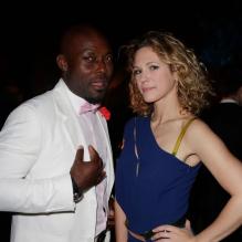 Jimmy Jean-Louis et Lorie lors de la Canal + party durant le 66e Festival de Cannes le 17 mai 2013