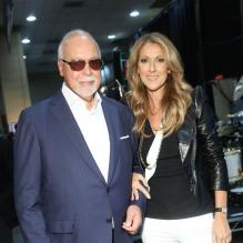 René Angélil and Céline Dion dans les coulisses des Billboard Music Awards à Las Vegas, le 19 mai 2013.