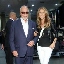 René Angélil et Céline Dion dans les coulisses des Billboard Music Awards à Las Vegas, le 19 mai 2013.