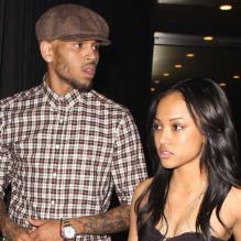 Chris Brown et Karrueche Tran à Los Angeles, le 29 août 2012.