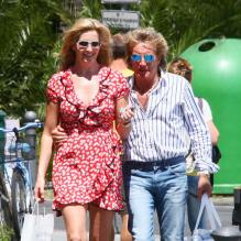 Rod Stewart et Penny Lancaster à Portofino le 24 mai 2013