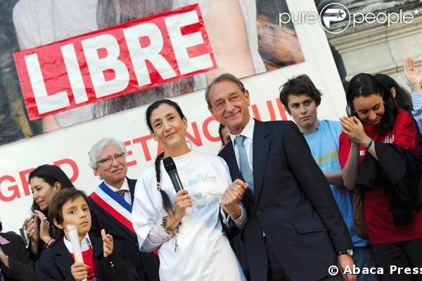 Ingrid Betancourt avec Bertand delanoé
