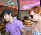 Pete Wentz et Ashlee Simpson petite pause donut's à L.A