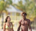 Gaël Monfils et Margot à Miami, juillet 2008