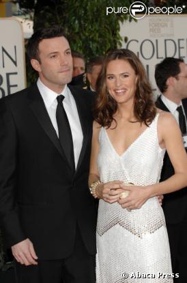 Jennifer Garner et Ben Affleck arrivent aux Golden Globes 2008