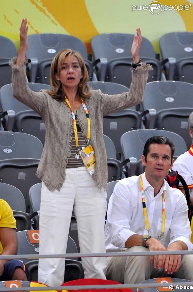 La princesse Cristina d'Espagne et son époux, fous de hand à Pékin