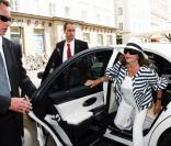 Joan Collins et son mari à Salzbourg pour MONTBLANC
