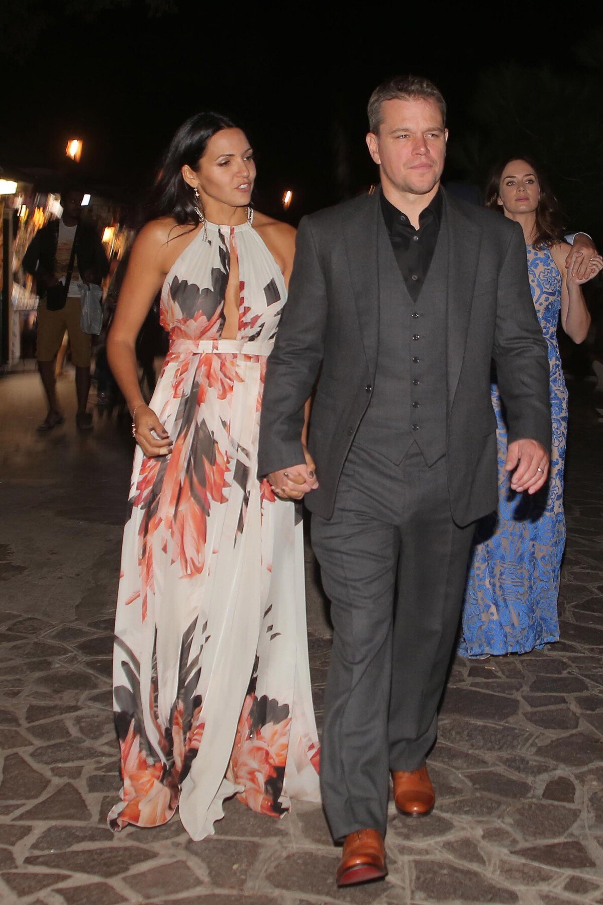 Vid O Matt Damon Et Sa Femme Luciana Barroso Venise Le Septembre