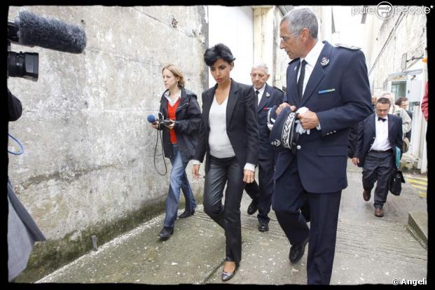 Rachida Dati en visite à la maison centrale, à l'île de Ré