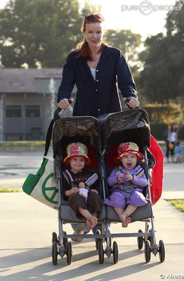 Marcia Cross et ses jumelles