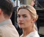 Leonardo DiCaprio et Kate Winslet sur le tournage de Revolutionary Road