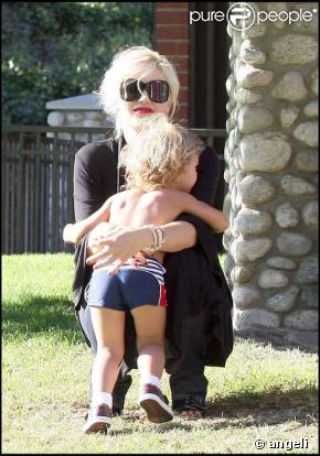 Gwen Stefani passe la journée avec son fils et son mari, le 19/09/08