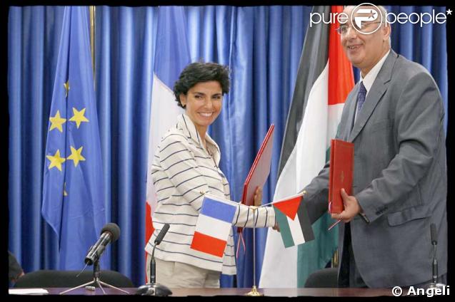 Rachida Dati lors de sa visite diplomatique en Israël