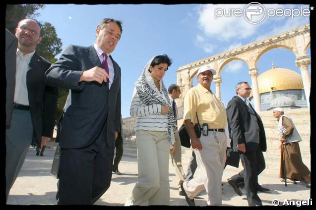 Rachida Dati lors de sa visite diplomatique en Israël