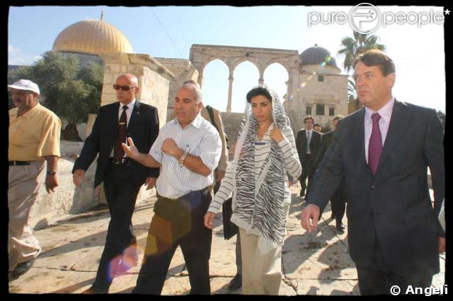 Rachida Dati lors de sa visite diplomatique en Israël