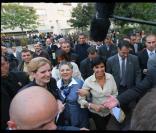 Rachida Dati et Nathalie Kosciusko-Morizet à Nanterre, le 25/09/08 