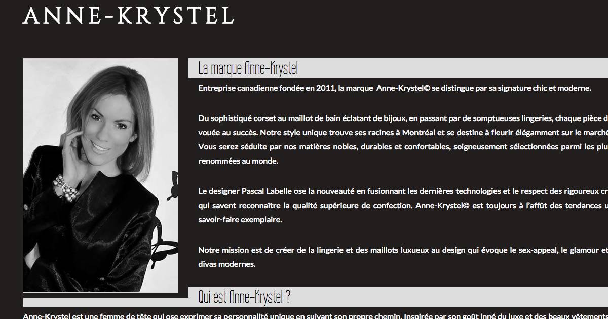 Anne Krystel Goyer Secret Story A Fondu Sa Maison De Lingerie