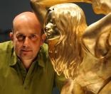 Marc Quinn et Kate Moss en or