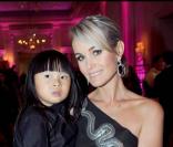 Laeticia Hallyday et la petite Jade