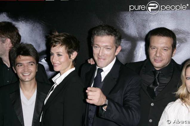 Thomas Langmann, Vincent Cassel, Cécile de France et Samuel Le Bihan à l'avant-première de Mesrine, le 12/10/08