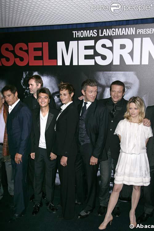 L'équipe de Mesrine à l'avant-première le 12/10/08