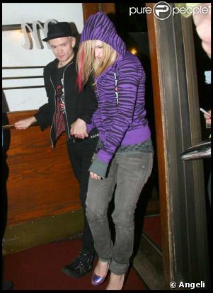 Avril Lavigne et son mari Deryck Whibley