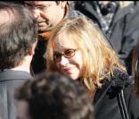 Elisabeth Depardieu aux obsèques de Guillaume Depardieu