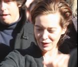 Elise Ventre aux obsèques de Guillaume Depardieu