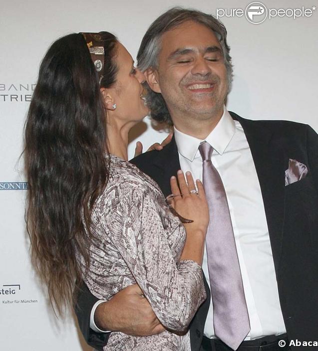Andrea Bocelli et sa compagne Veronica Berti