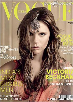 Victoria Beckham en couverture de Vogue India