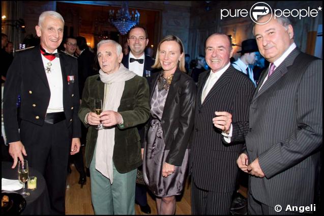Bruno Dary Charles Aznavour, André Diarte et Jacques Roux 