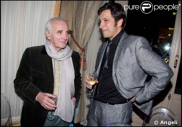 Charles Aznavour et Laurent Gerra